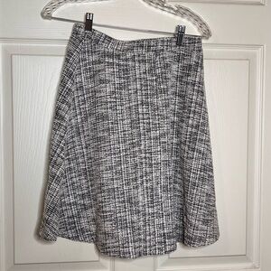 Gilli Stitch Fix pull on flare skirt size small gray off white with metallics